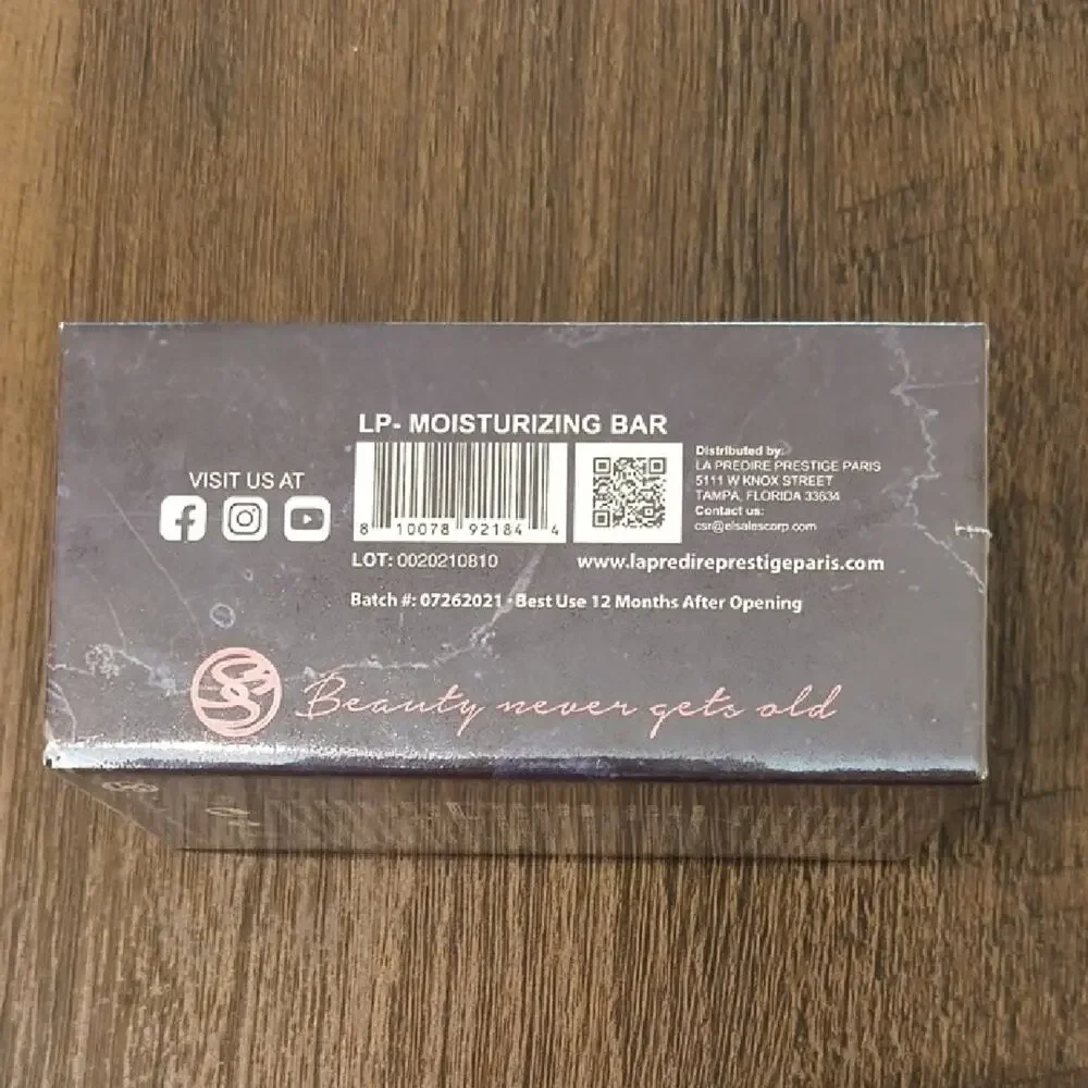 La Predire 24K Gold Deep Hydration Moisturizer Bar Cleansing, 48g NWT